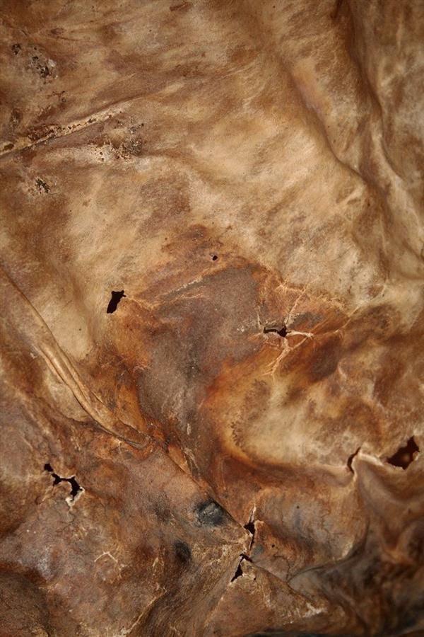 brown real leather surface