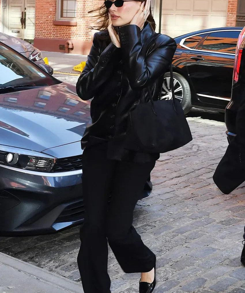 Hailey Bieber Brings Back the Kitten Heel Loafer Trend