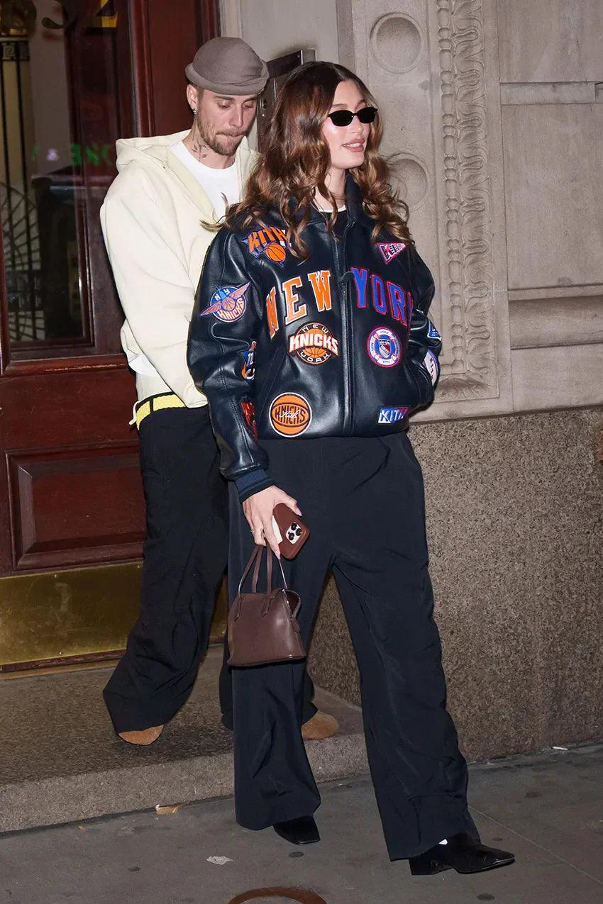 Hailey Bieber’s Baggy Trouser Outfit Is the Ultimate Cool-Girl Look
