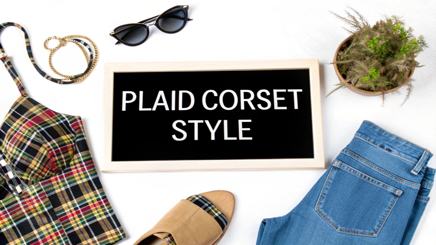 Styling a Plaid Corset Top