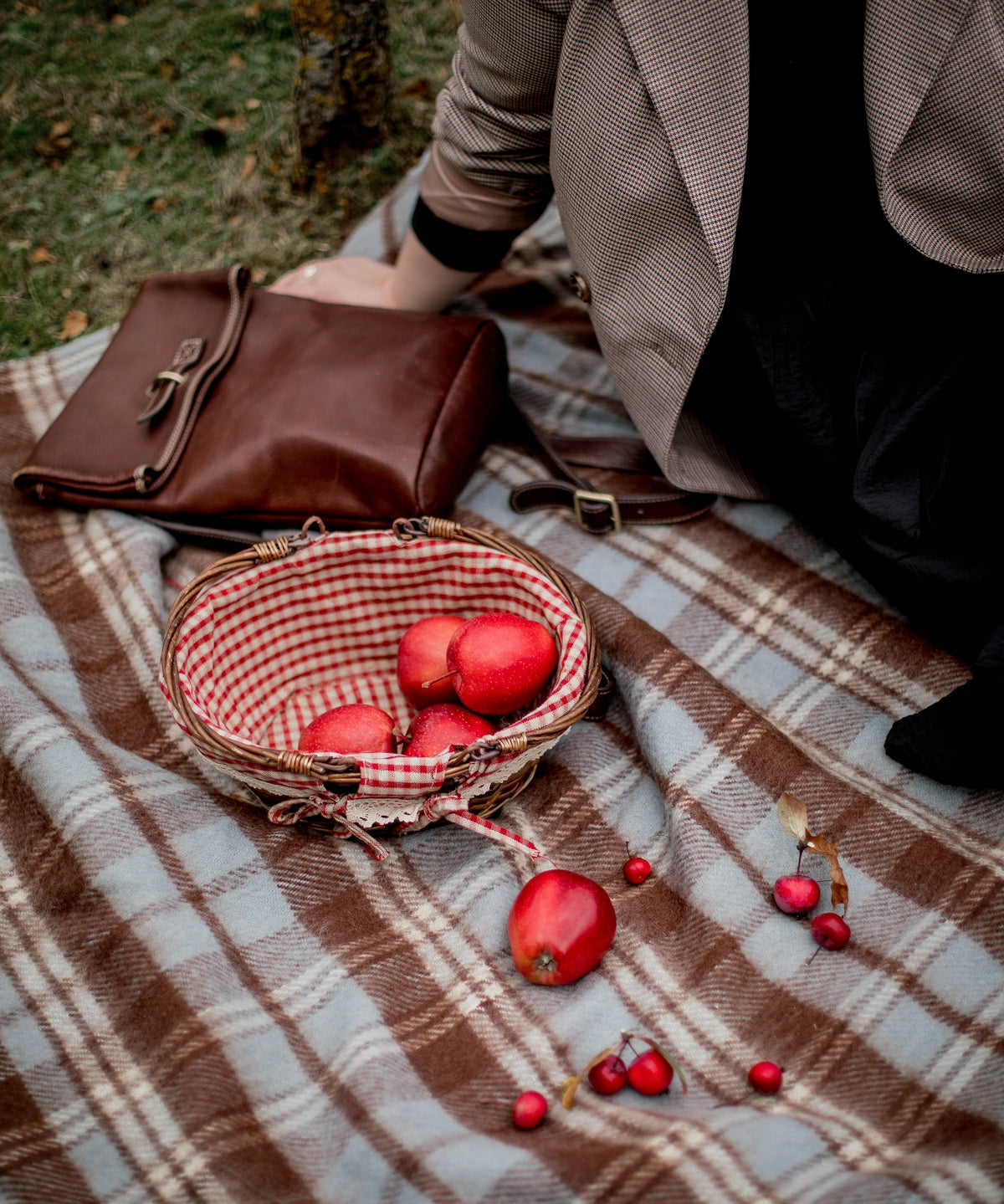 a basket of red eggs