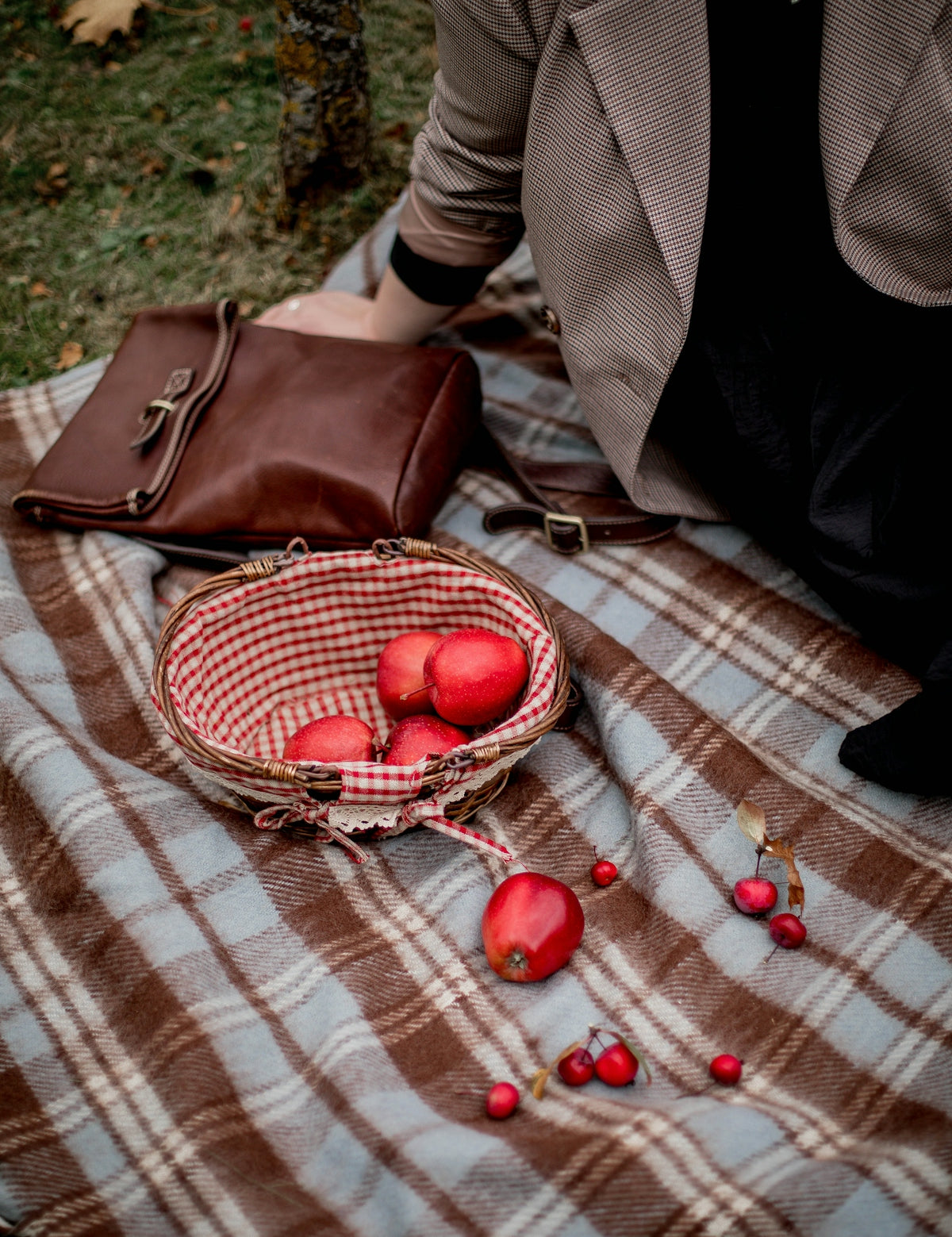a basket of red eggs