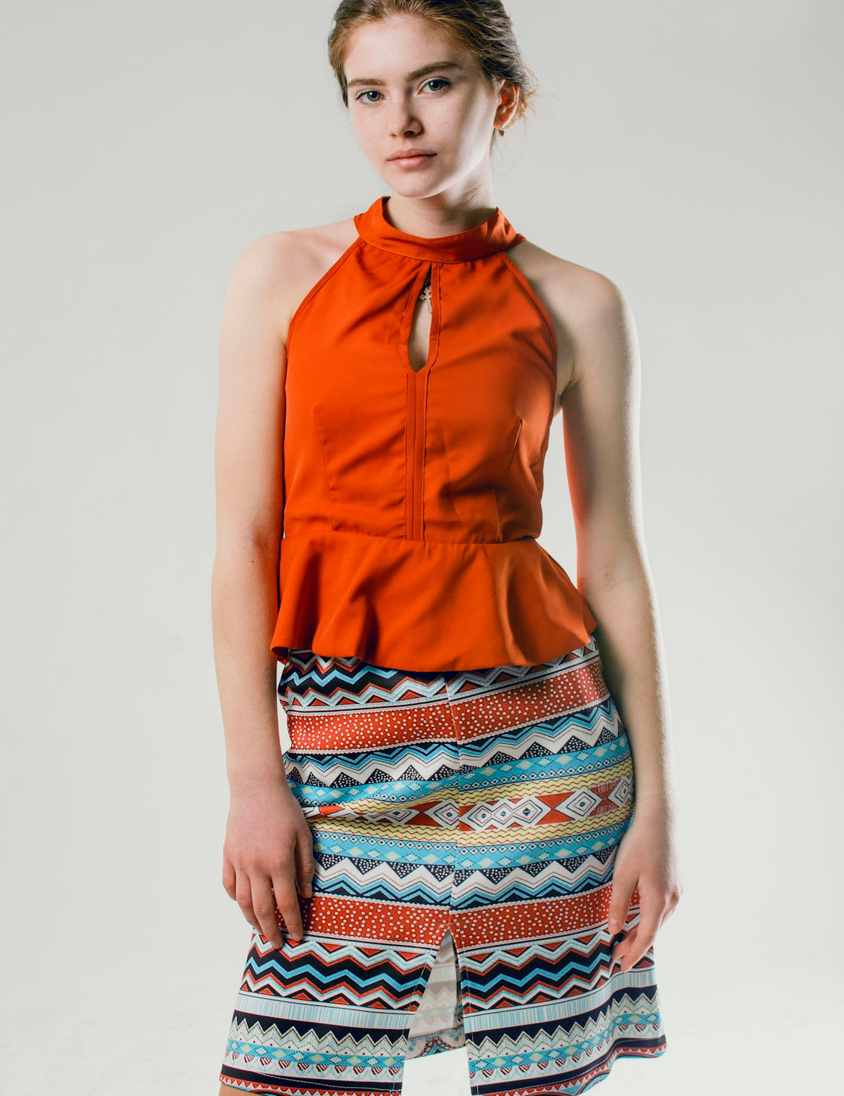 a woman wearing a dress