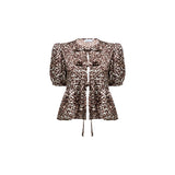 Rhea Leopard Blouse