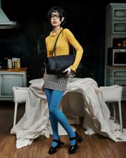 Poshe Baguette Leather Handbag with Double Top Handles - Arrisco