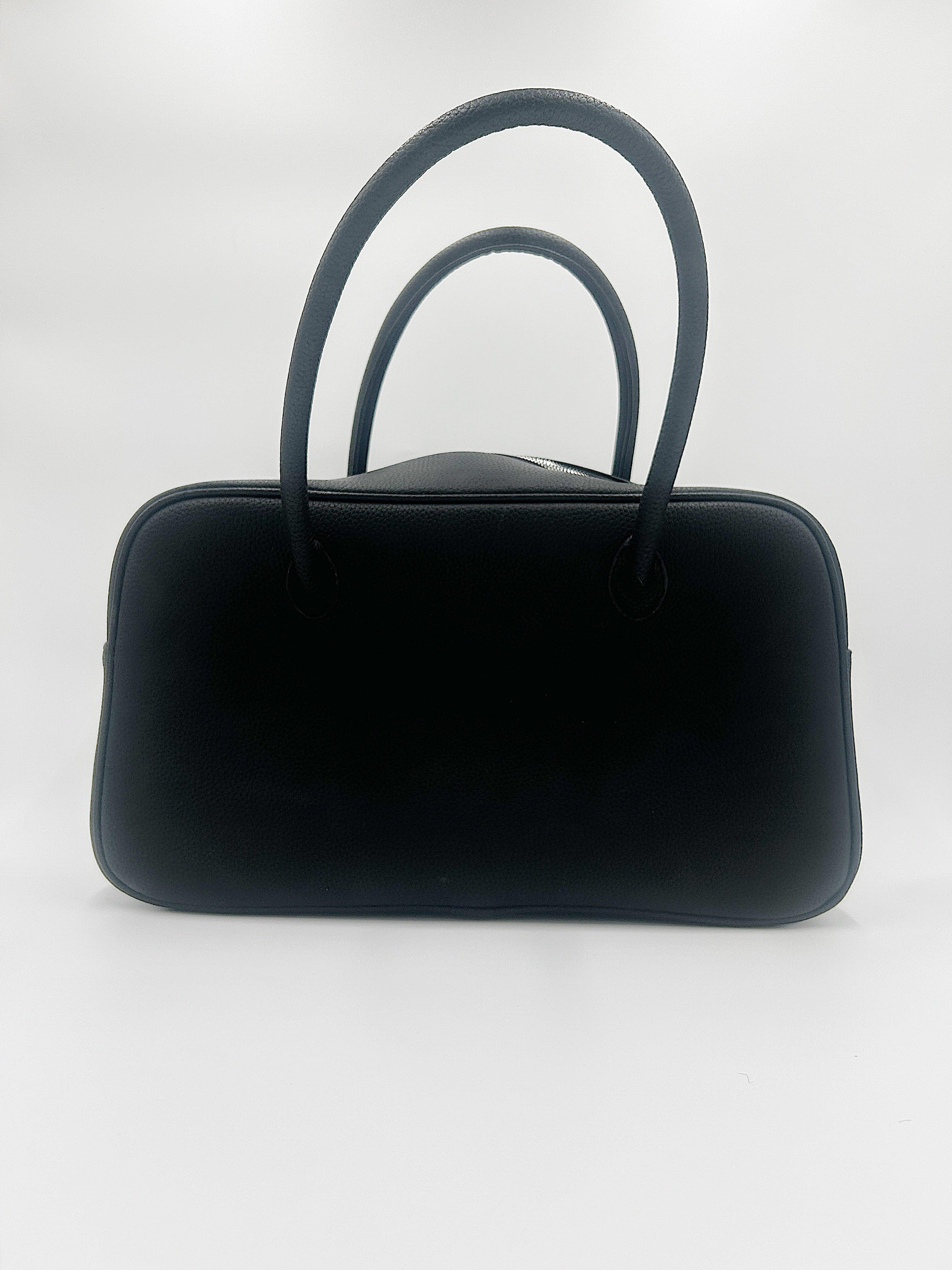 Mishka Large Leather Bag with Double Top Handles - Arrisco