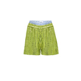 Nova Sequin Shorts in Green