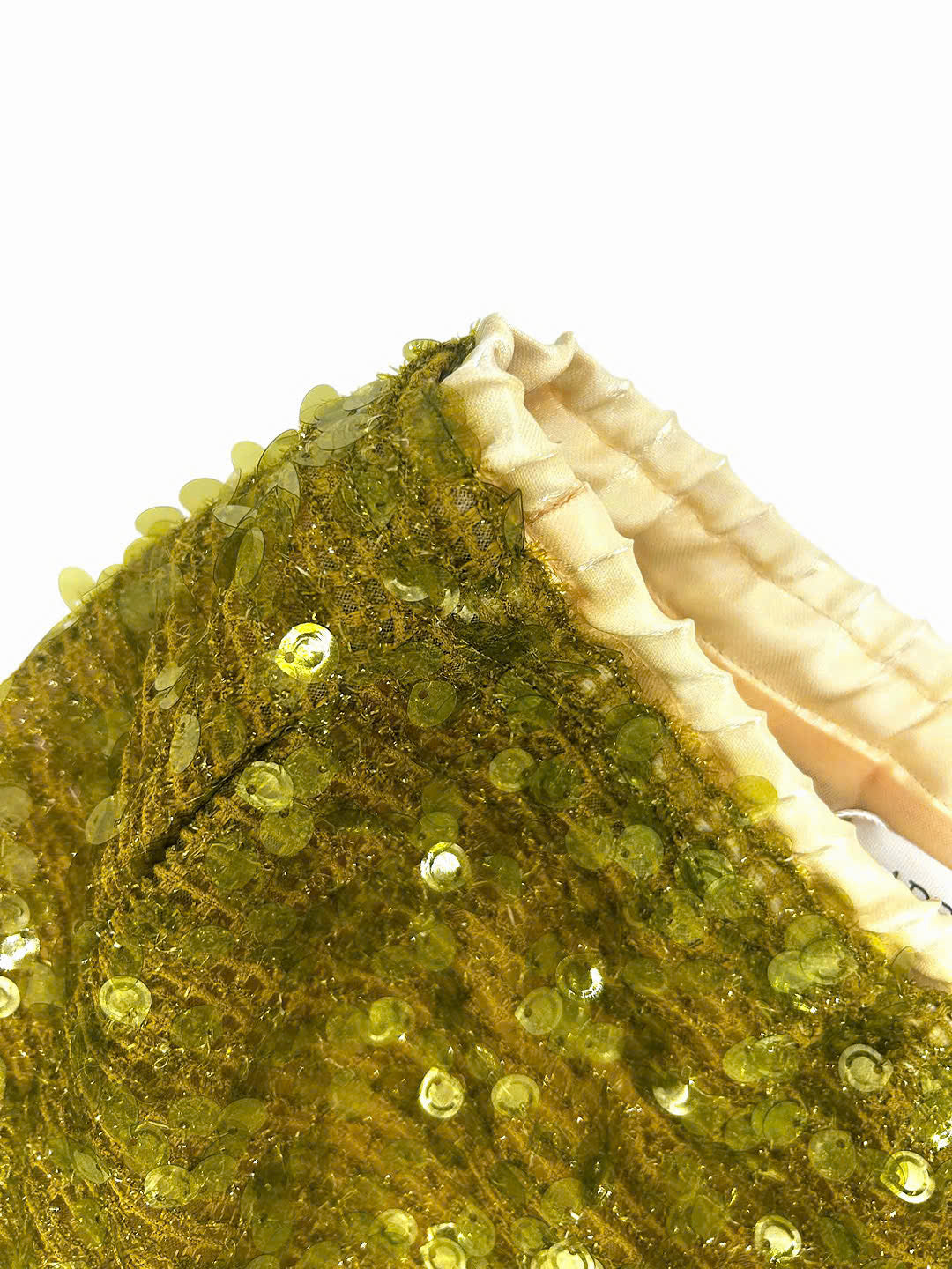 Margaux Sequin Mini Skirt in Green