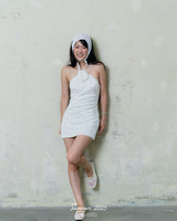 Éloise Garden Party Sequin Dress in White