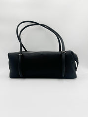 Poshe Baguette Leather Handbag with Double Top Handles - Arrisco