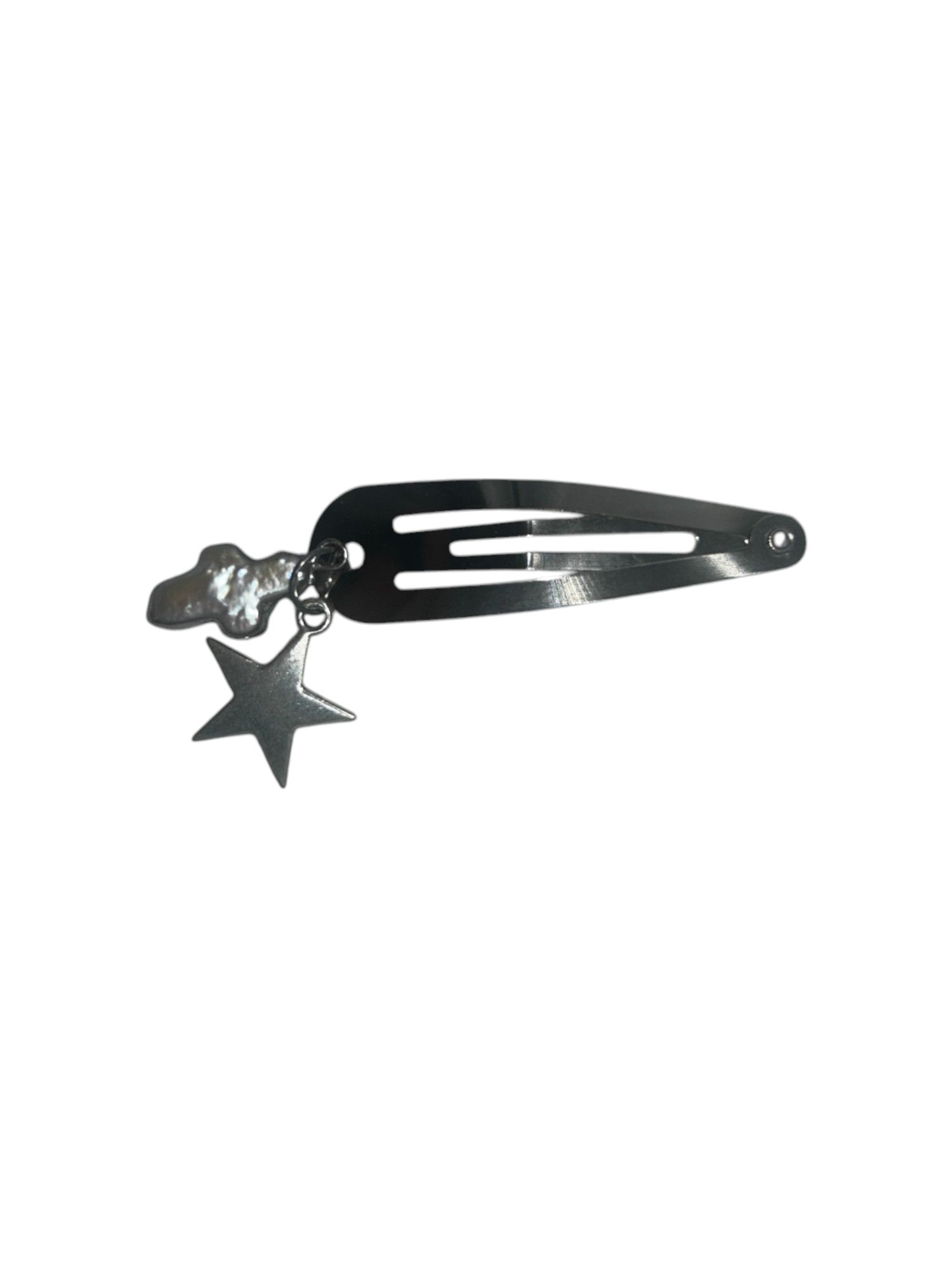 Cross Pearl Water Drop Shaped Hair Clip
