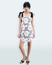Ceci Sequin Floral Dress