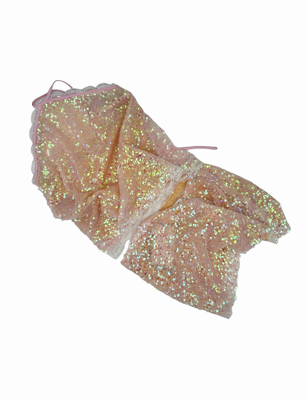 Donna Baby Pink Sequin Set