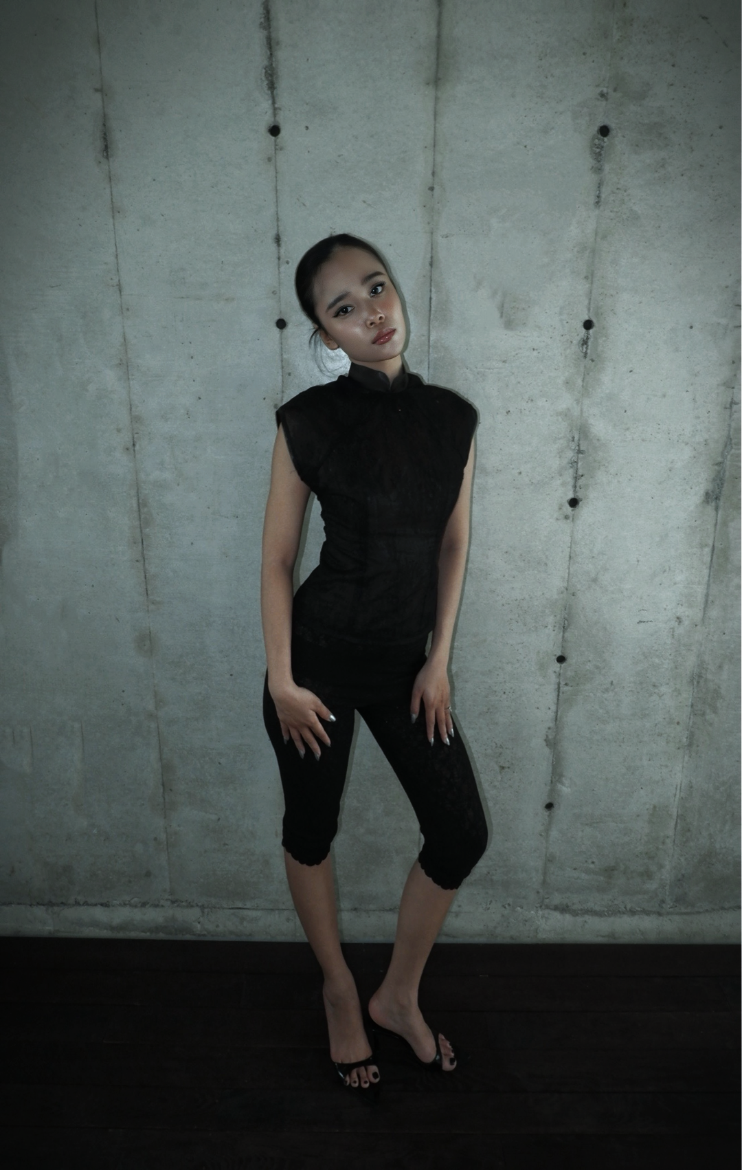 리아 레오파드 블라우스