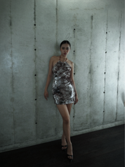 미야 레오파드 버블 스커트