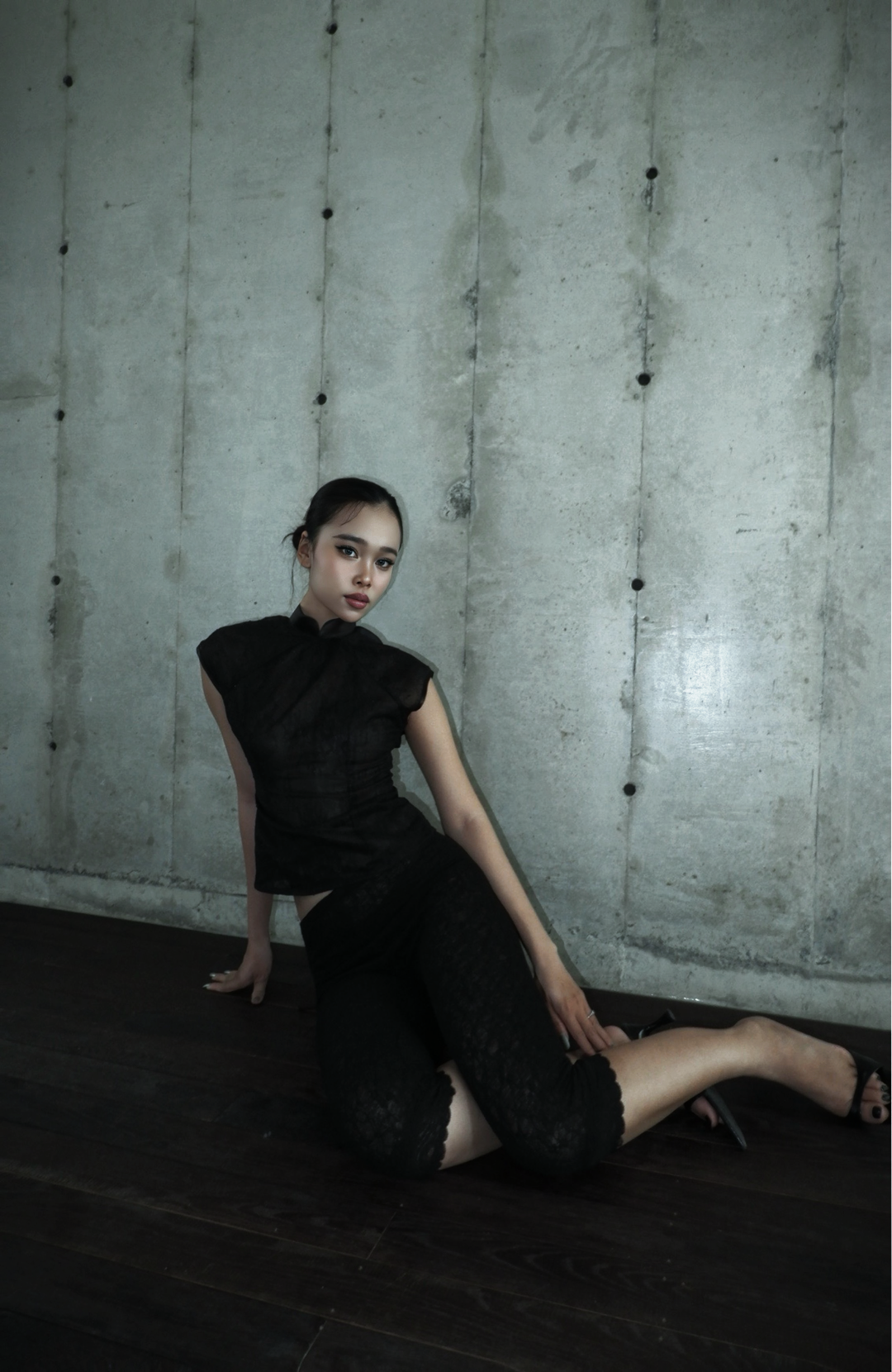 리아 레오파드 블라우스