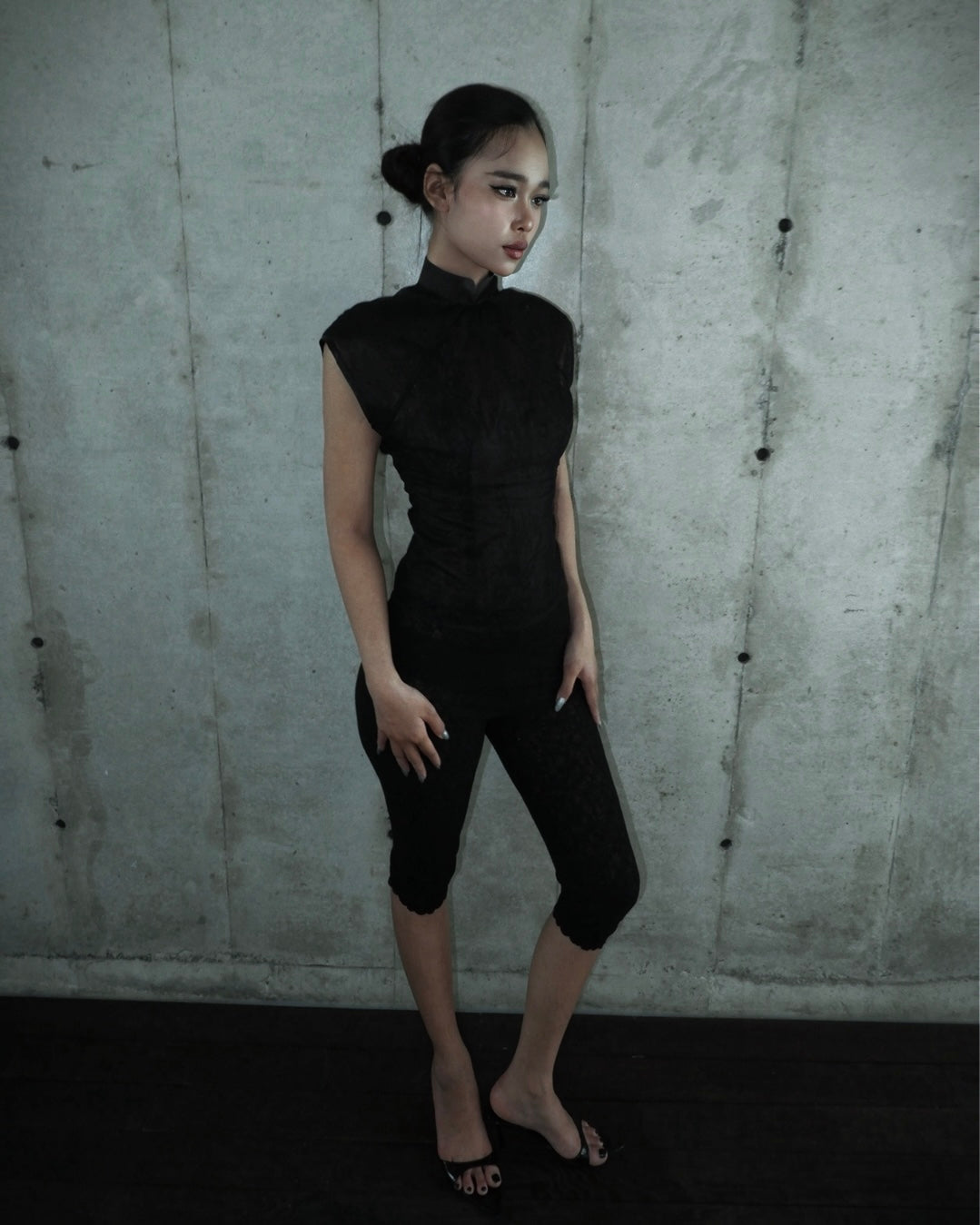 리아 레오파드 블라우스