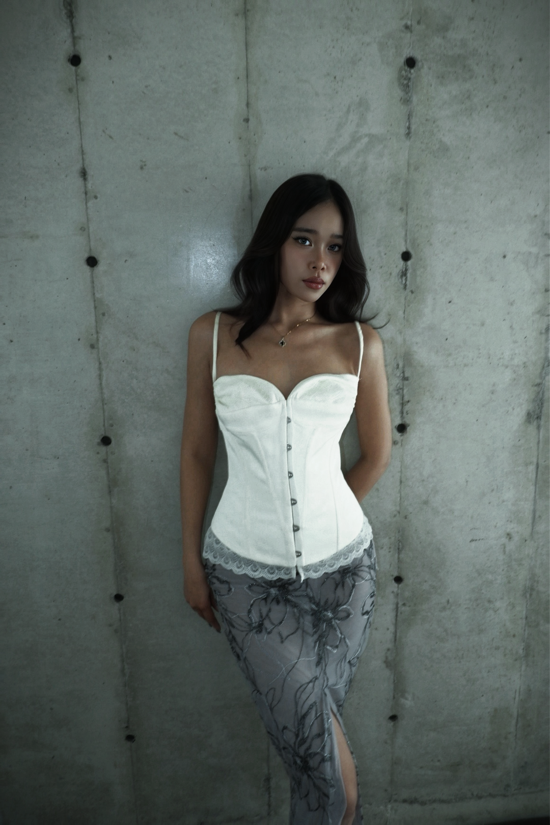 Lala Maxi Lace Floral Skirt