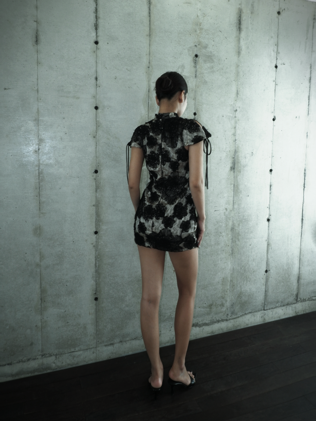 미야 레오파드 버블 스커트