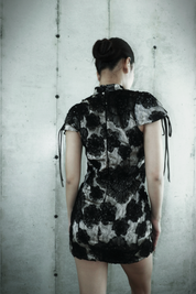 미야 레오파드 버블 스커트