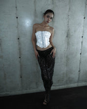 미야 레오파드 버블 스커트